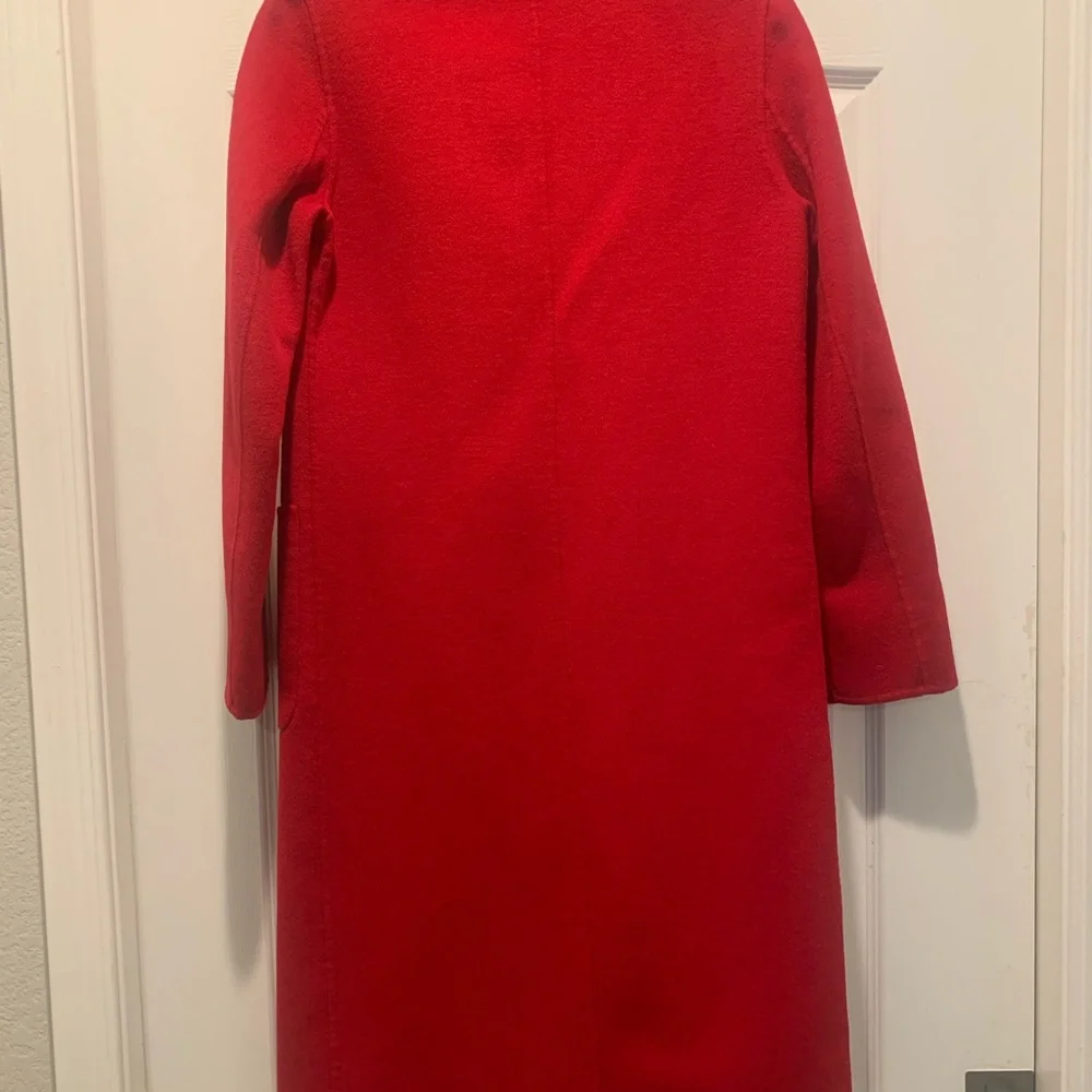 NWOT Zara Women's Red Double-Breasted Coat - Picture 2 of 13